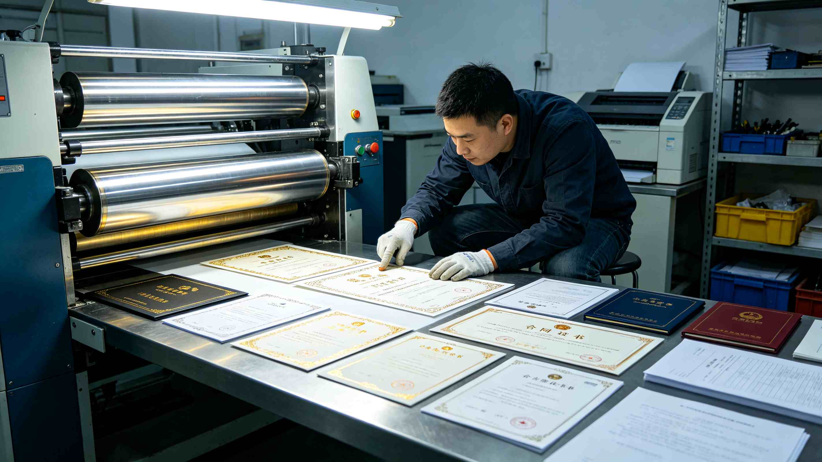 防伪证书、结业证书证件制作：联系厂家前必看的工艺材质与交期指南